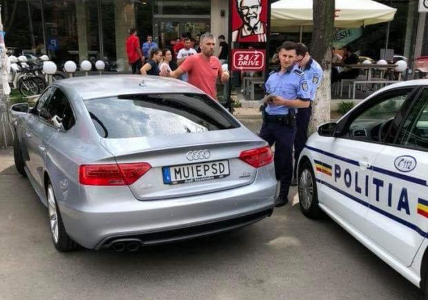 Poliţia română a cerut clasarea dosarului în cazul şoferului maşinii cu numere anti-PSD